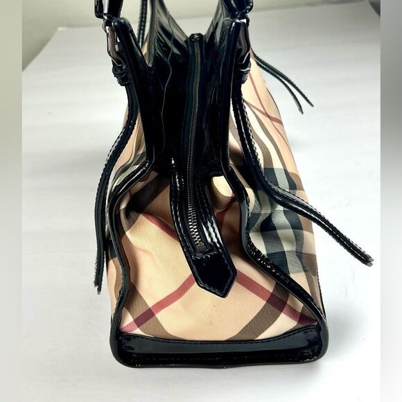 Burberry Ashmore Super Nova Check Patent Leather Bag - Picture 6 of 16